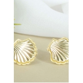 Brinco de Concha Banhado em Ouro 18k
