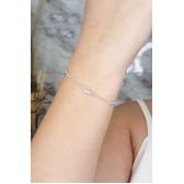 Pulseira Zircônias Coloridas em Prata 925