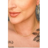Choker com Bolinhas Banhado em Ouro 18k