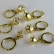 Trio Argolinha Estrelinha de Zircônia Banhado em Ouro 18k