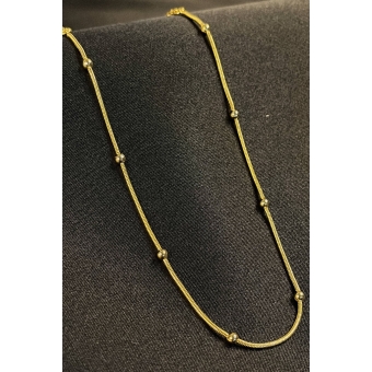 Choker com Bolinhas Banhado em Ouro 18k