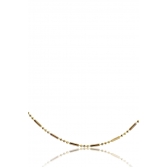 Colar com Corrente de Bolinha e Palito Banhado em Ouro 18k