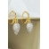 Brinco Argolinha com Pingente Cravejado de Zircônias Banhado em Ouro 18k