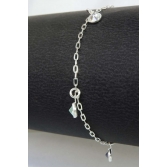 Pulseira Zircônias Coloridas em Prata 925