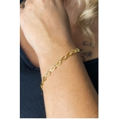 Pulseira Corrente De Gota Banhado em Ouro 18k