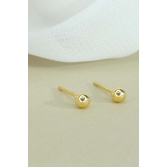 Brinco Pequeno Bolinha Banhado em Ouro 18K