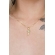 Colar Pingente Menina com Zircônia Colorida Banhado em Ouro 18k