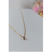 Colar Regulável Com Zircônia Banhado em Ouro 18k