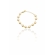 Pulseira Corrente de Pérolas Banhado em Ouro 18k