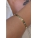 Bracelete Liso Largo Banhado em Ouro 18k