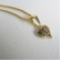 Colar Pingente Coração com Zircônia Multicolor Banhado em Ouro 18k