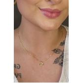 Choker Árvore da Vida Colorida Banhado em Ouro 18k