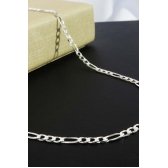 Colar Corrente com Elos Alternados em Prata 925 MASCULINO