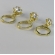 Trio Argolinha Estrelinha de Zircônia Banhado em Ouro 18k
