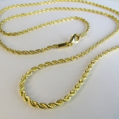 Colar Cordão Baiano 2.5 Banhado em Ouro 18k