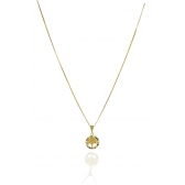 Colar Com Pingente De Circulo Da Árvore Da Vida Com Zircônia Colorida Banhado em Ouro 18k