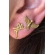 Brinco Duo com Brincos Religiosos Banhado em Ouro 18k
