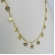 Colar com Corrente com Mini Flores Banhado em Ouro 18k
