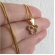 Colar Com Pingente Do Mickey De Zircônia Colorida Banhado em Ouro 18k
