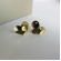 Brinco Coração Oval Banhado em Ouro 18k