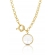 Pulseira Dourada com Pingente Árvore da Vida Banhado em Ouro 18k