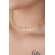 Choker com Folhas Banhado em Ouro 18k