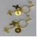Brinco com Pingentes Religiosos Banhado em Ouro 18k
