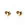 Brinco Coração Oval Banhado em Ouro 18k