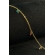Tornozeleira Com Zircônia Coloridas Banhado em Ouro 18k