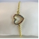 Pulseira Com Pingente De Coração Em Zircônias Coloridas Banhado em Ouro 18k