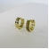 Brinco Argolinha Com Micro Zircônias Coloridas Banhado em Ouro 18k