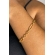 Pulseira Com Elo Ovalado e Elo Em Circulo Banhado em Ouro 18k