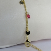Pulseira de Zircônias Coloridas Banhado a Ouro 18k