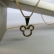 Colar Com Pingente Do Mickey De Zircônia Colorida Banhado em Ouro 18k