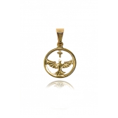 Pingente Do Espirito Santo Banhado em Ouro 18k