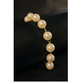 Pulseira Corrente de Pérolas Banhado em Ouro 18k