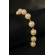 Pulseira Corrente de Pérolas Banhado em Ouro 18k