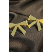 Brinco Ear Cuff Laço Grande Banhado em Ouro 18k